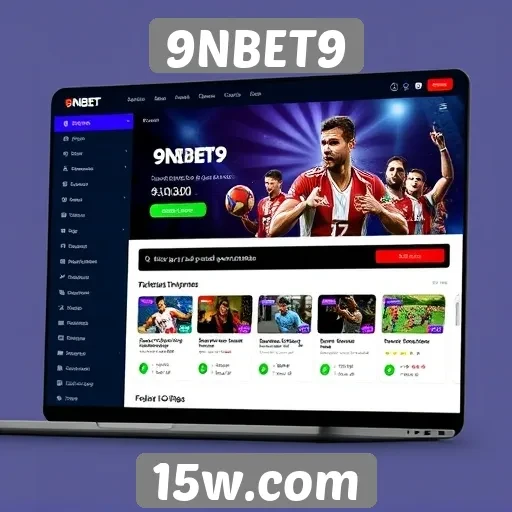 Análise da interface do usuário do site 9NBET9